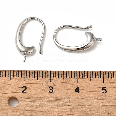 Rack Plating Brass Earring Hooks KK-G480-09P-1