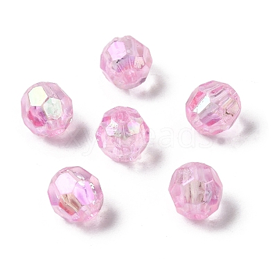 Eco-Friendly Transparent Acrylic Beads PL642-10-1