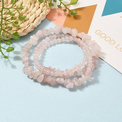 Three Loops Stretch Wrap Bracelets BJEW-JB05530-03-1