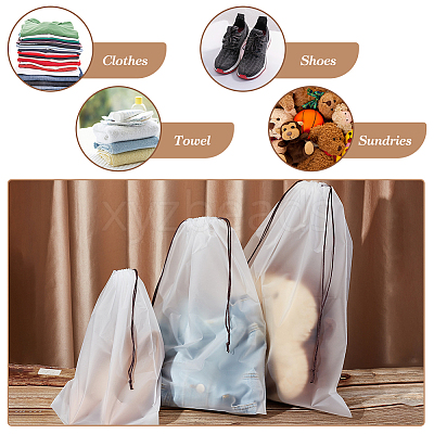 12Pcs 3 Styles Rectangle EVA Waterproof Drawstring Bags FIND-OC0002-86-1