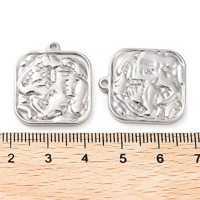 Non-Tarnish 304 Stainless Steel Pendants STAS-L022-360P-1