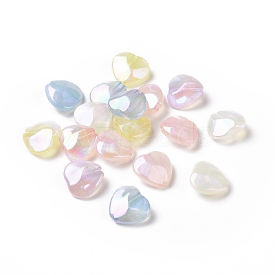 Electroplate Acrylic Beads X-OACR-A011-02-1