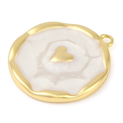 Brass Enamel Pendants KK-L219-22G-1