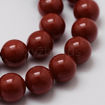 Shell Pearl Beads Strands BSHE-L026-01-8mm-1