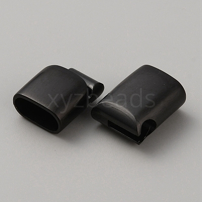 316 Stainless Steel Magnetic Clasps with Glue-in Ends STAS-WH0036-23MEB-1