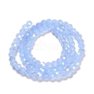 Electroplate Glass Beads Strands EGLA-A035-J4mm-A03-1