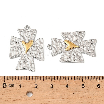 304 Stainless Steel Pendants STAS-T068-61GP-1