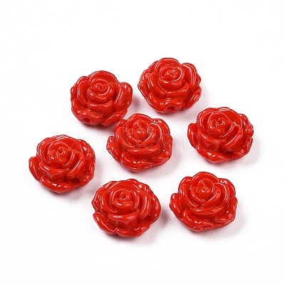 Handmade Lampwork Flower Beads LAMP-C004-05F-1