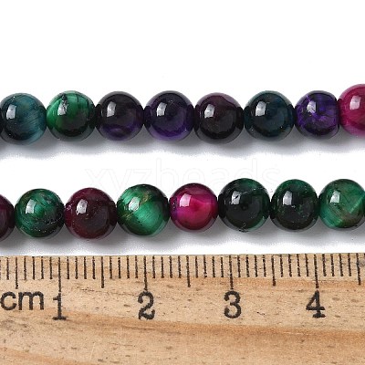 Natural Tiger Eye Beads Strands G-B133-A02-6MM-06-1