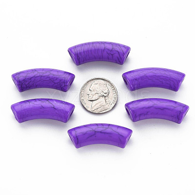 Opaque Crackle Acrylic Beads MACR-S372-001N-011-1