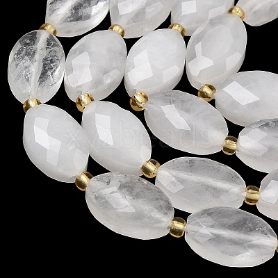 Natural Quartz Crystal Beads Strands G-A295-A13-01-1