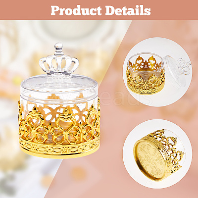 Transparent Plastic Candy Storage Boxes CON-WH0086-224-1