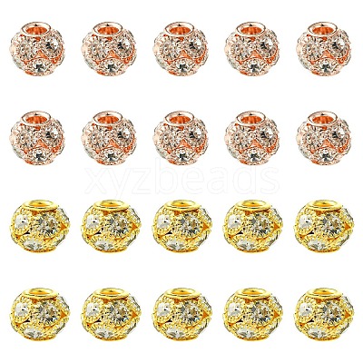 10Pcs Brass Beads RB-YW0001-19G-1
