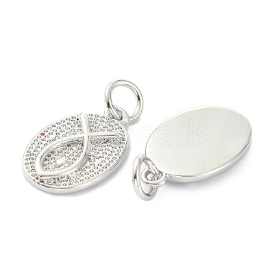 Rack Plating Rack Plating Brass Pendants KK-B046-09P-1