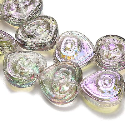 Electroplate Baking Paint Glass Beads Strands EGLA-K061-13A-AB09-1