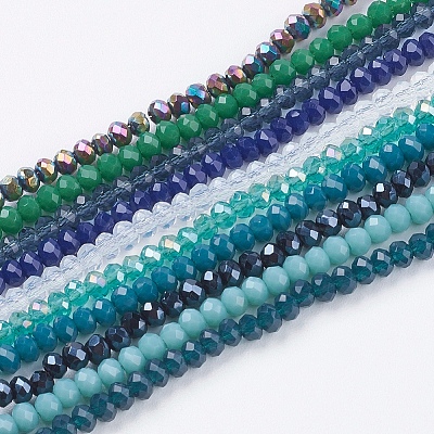 Glass Beads Strands X-GLAA-F076-1