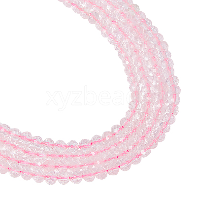 2 Strands Natural Rose Quartz Beads Strands G-NB0004-98-1