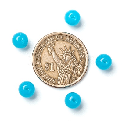 Fluorescent Acrylic Beads MACR-R517-8mm-10-1