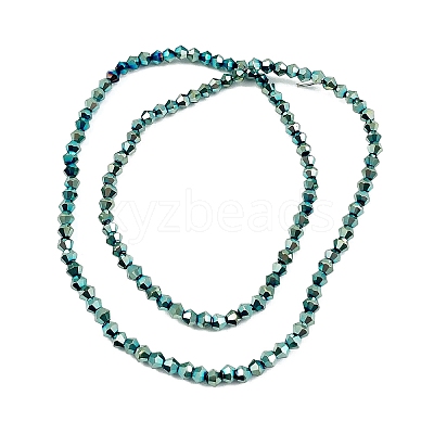 Transparent Electroplate Glass Beads Strands X-EGLA-A039-T3mm-UA06-1