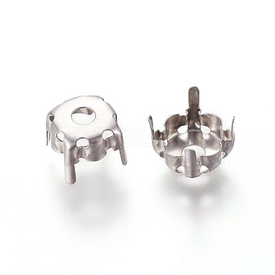 Non-Tarnish 201 Stainless Steel Sew on Prong Settings X-STAS-L229-03A-1