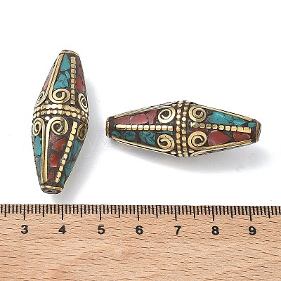 Handmade Tibetan Style Beads KK-Z157-09AG-03-1
