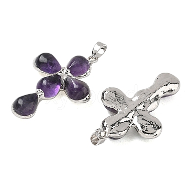 Natural Amethyst Pendants GG-CBA9F30-02P-13-1