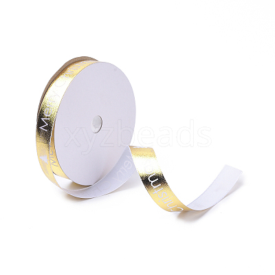 20 Yards Single Face Printed Polyester Satin Ribbon SRIB-P021-C01-1