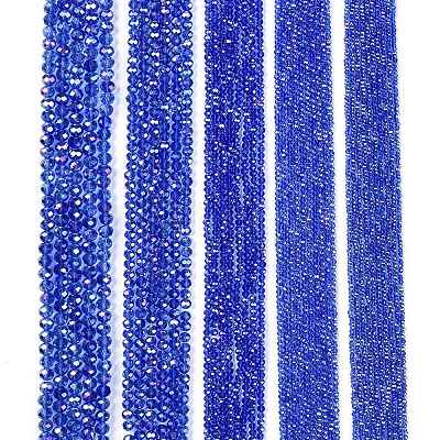 Electroplate Glass Beads Strands EGLA-A044-T4mm-B31-1