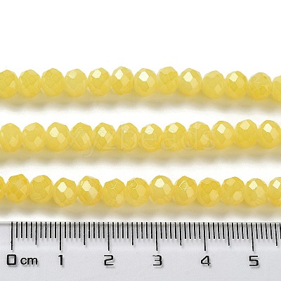 Baking Paint Imitation Jade Glass Bead Strands DGLA-A034-J10mm-A24-1
