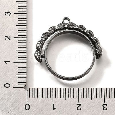Alloy Open Back Bezel Pendants PALLOY-I223-17B-1