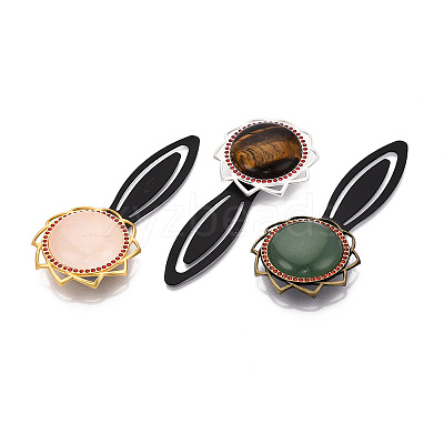 Alloy & Iron Bookmark Cabochon Settings PALLOY-N184-10AB-1