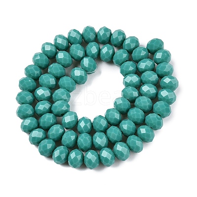 Opaque Solid Color Imitation Jade Glass Beads Strands LS-EGLA-A044-P8mm-D31-1