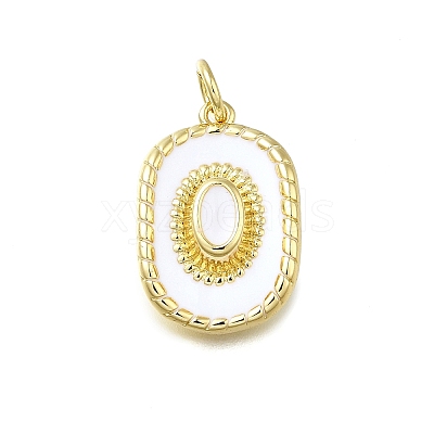 Brass Enamel Pendants KK-K400-20G-01-1