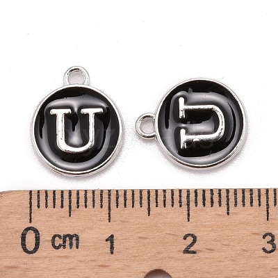 Platinum Plated Alloy Charms X-ENAM-S118-02U-P-1