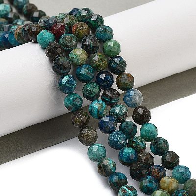 Natural Chrysocolla Beads Strands G-G927-15C-1