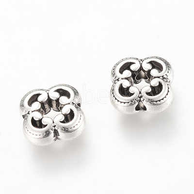 Tibetan Style Alloy Beads X-TIBEB-Q067-37AS-RS-1