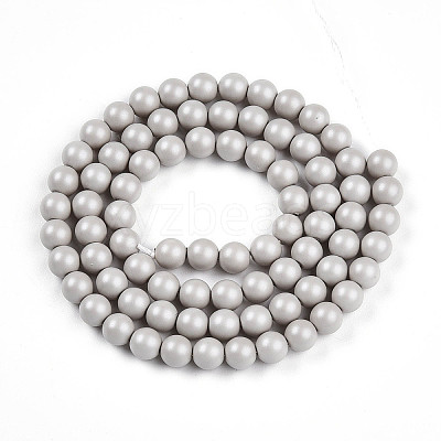 Baking Paint Pearlized Glass Pearl Bead Strands HY-N002-5mm-B05-1