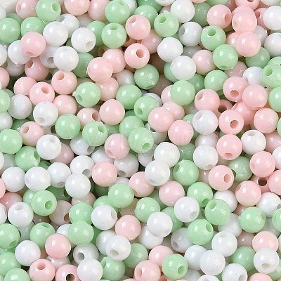 Opaque Acrylic Beads X1-OACR-H118-07B-12-1