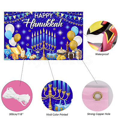 Polyester Hanging Banner Sign AJEW-WH0190-067-1