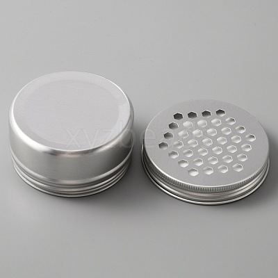Aluminium Shallow Round Candle Tins AJEW-WH0312-59A-1