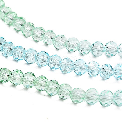 Transparent Painted Glass Beads Strands X1-DGLA-A034-T4mm-A16-1