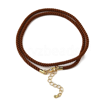 Nylon Milan Cord Necklace Making MAK-M028-01G-15-1