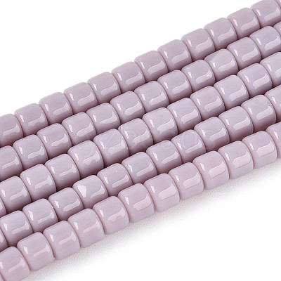Opaque Solid Color Glass Beads Strands GLAA-N065-4x4mm-C06-1