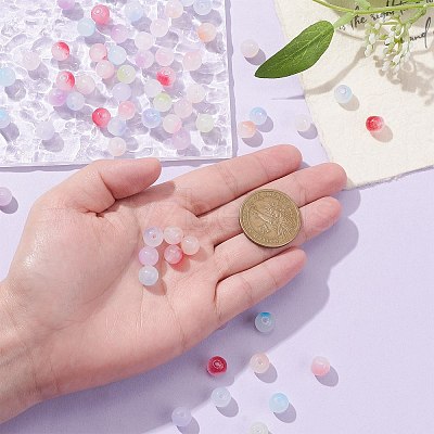 264Pcs 12 Colors Two Tone Glass Beads GLAA-CJ0002-32-1