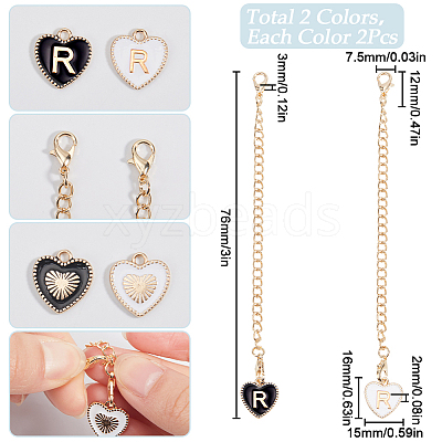 2 Sets Alloy Enamel Cup Pendant Decorations HJEW-SC0001-56R-1