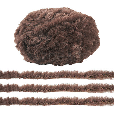 Super Bulky Faux Mink Fur Polyester Yarn YCOR-TAC0001-02E-1