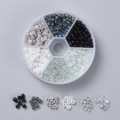 6/0 Glass Seed Beads SEED-X0052-03A-4mm-1
