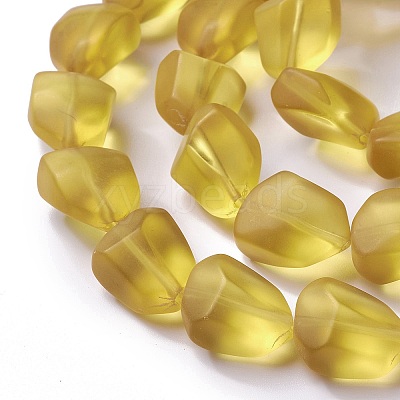 Transparent Frosted Glass Beads Strands LS-FGLA-S001-02D-1