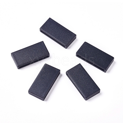 Plastic Keeper Belt Loop Square Loop Buckles KY-WH0002-02-1