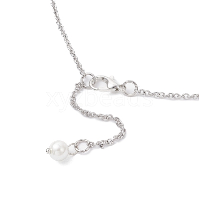 6Pcs 6 Colors Handmade Glass Beaded Prince with Crown Pendant 304 Stainless Steel Cable Necklaces for Women NJEW-JN05447-1
